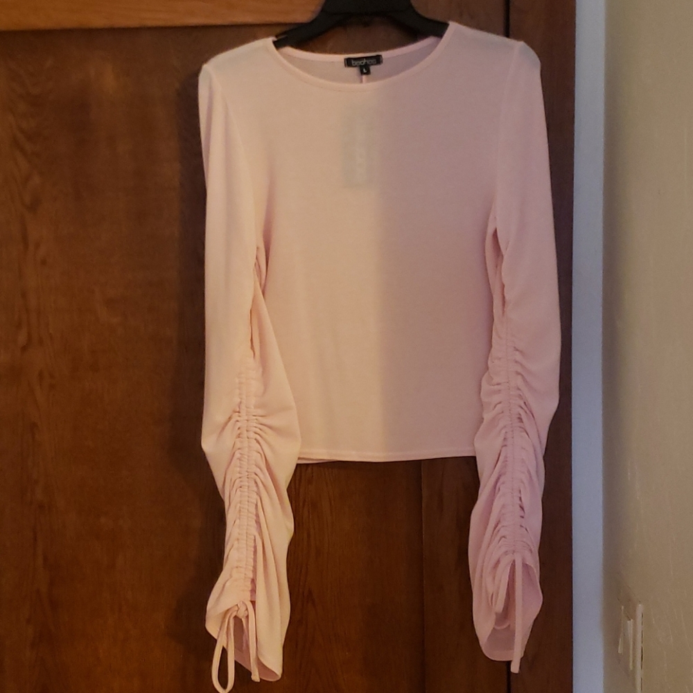 Boohoo cropped long sleeve tshirt